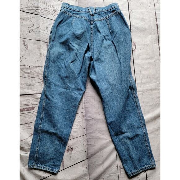 Vintage Chic Western Bareback Jeans 90s Womens 13 Petite Blue Denim High Waist - Picture 4 of 7